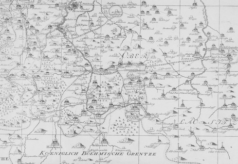 histor. Karte Oberlausitz
